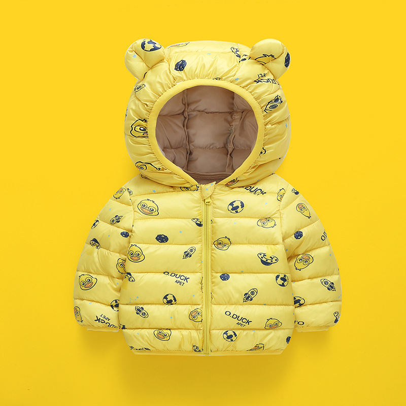 Comercio exterior transfronterizo 823 ropa de algodón infantil ropa de algodón impresa para niños niñas niñas chaquetas de algodón encapuchadas abrigos de otoño y invierno para niños image 4