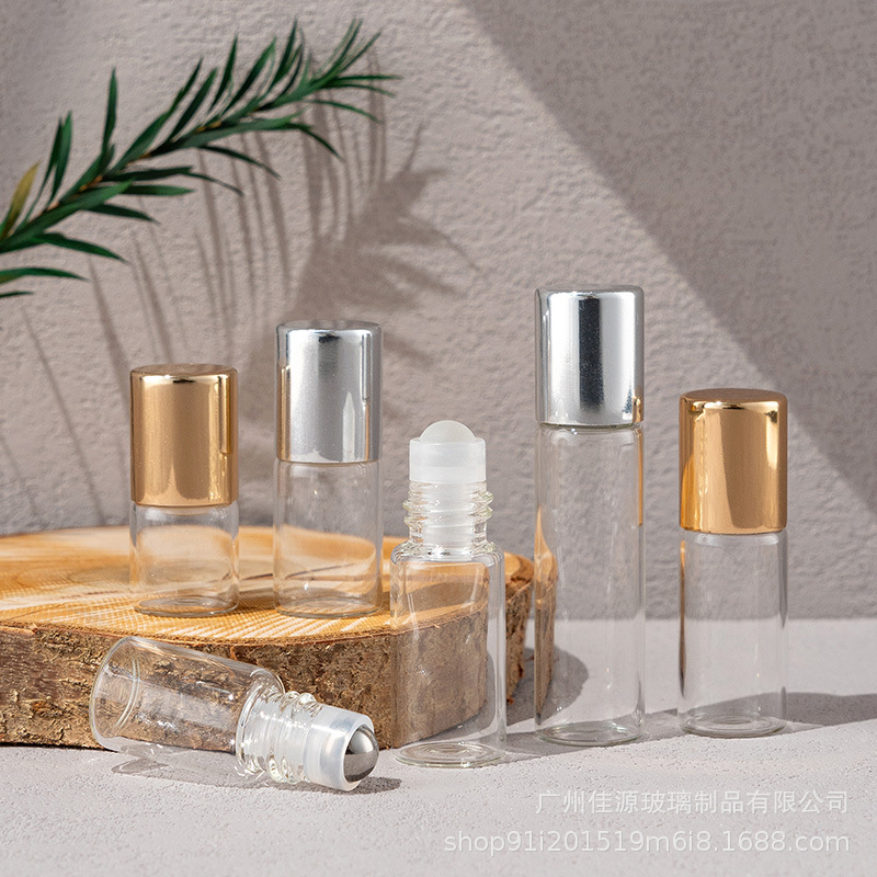 現品ビーズボトル1ml 2ml 3ml 5ml香水分注瓶透明ボールボトル精油原液サンプルボトル|undefined