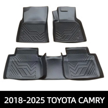 定制适用于跨境2018-2025款右舵丰田TOYOTA CAMRY凯美瑞TPE脚垫
