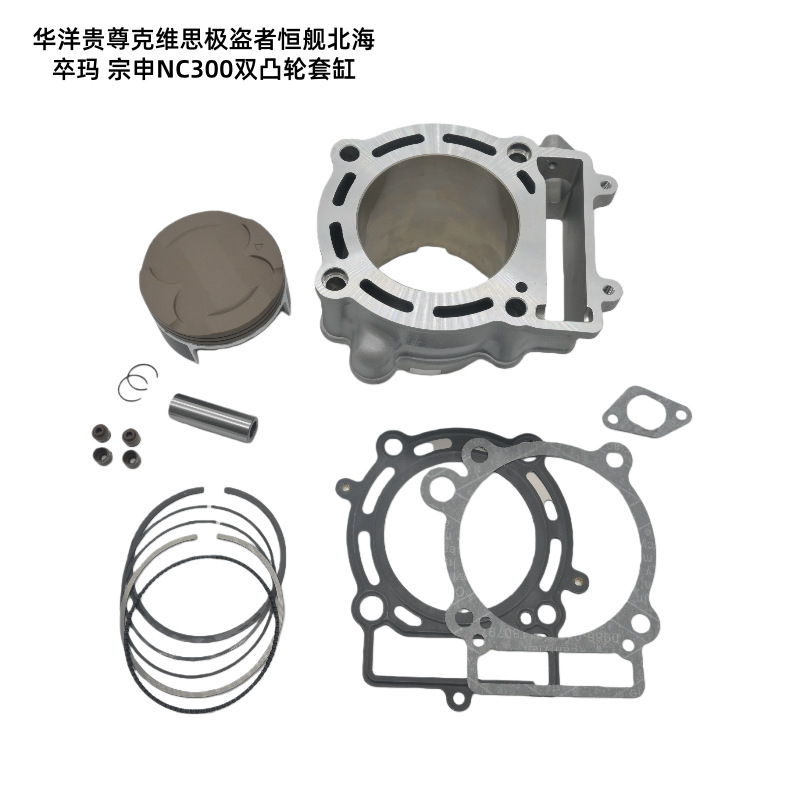 Ready-Stock Motorcycle Parts Suitable for Huayang Guizun Hengjian Beihai Zuoma Zongshen Nc300 Dual Cam Cylinder Kit