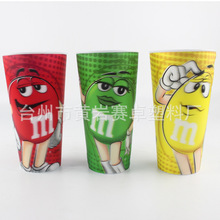 22OZ广场杯 3D花膜PP广场杯大容量 广口杯多用处杯子可印logo图案