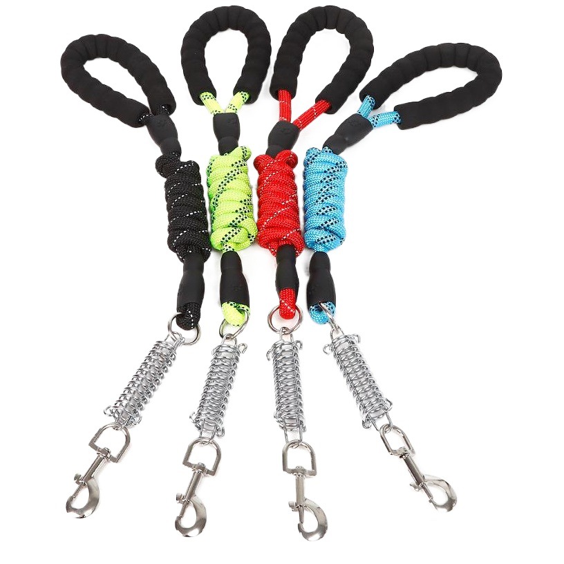 EVA reflectante buffer a prueba de explosiones suministros para mascotas cuerda de tracción de primavera cuerda redonda correa de tracción para mascotas ventas directas de fábrica