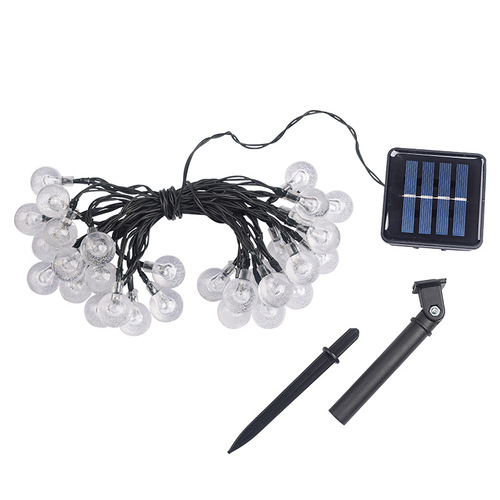 Solar bubble ball LED string lights outdoor camping canopy courtyard waterproof decorative lights crystal ball string lights