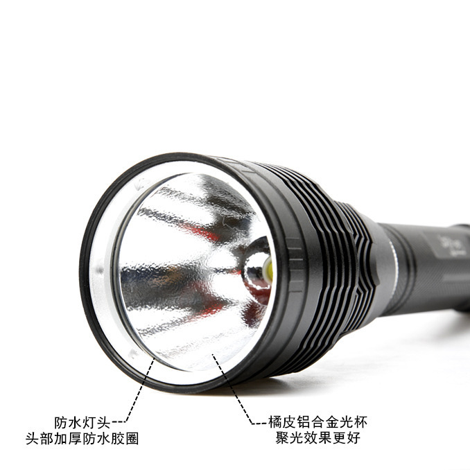 Al Aire Libre fuerte luz impermeable buceo linterna noche pesca llenar luz tiro resaltado tiro largo linterna de iluminación
