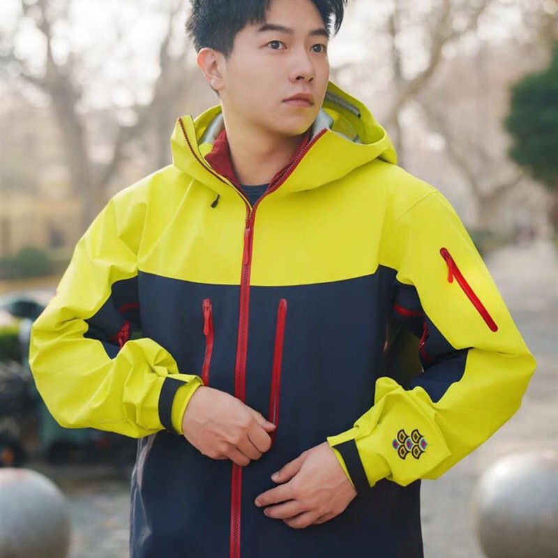 Bird's Same Style Alpha Sv Year of the Dragon Limited Edition Three-Layer Fully Taped Waterproof Hard Shell Hooded Jacket