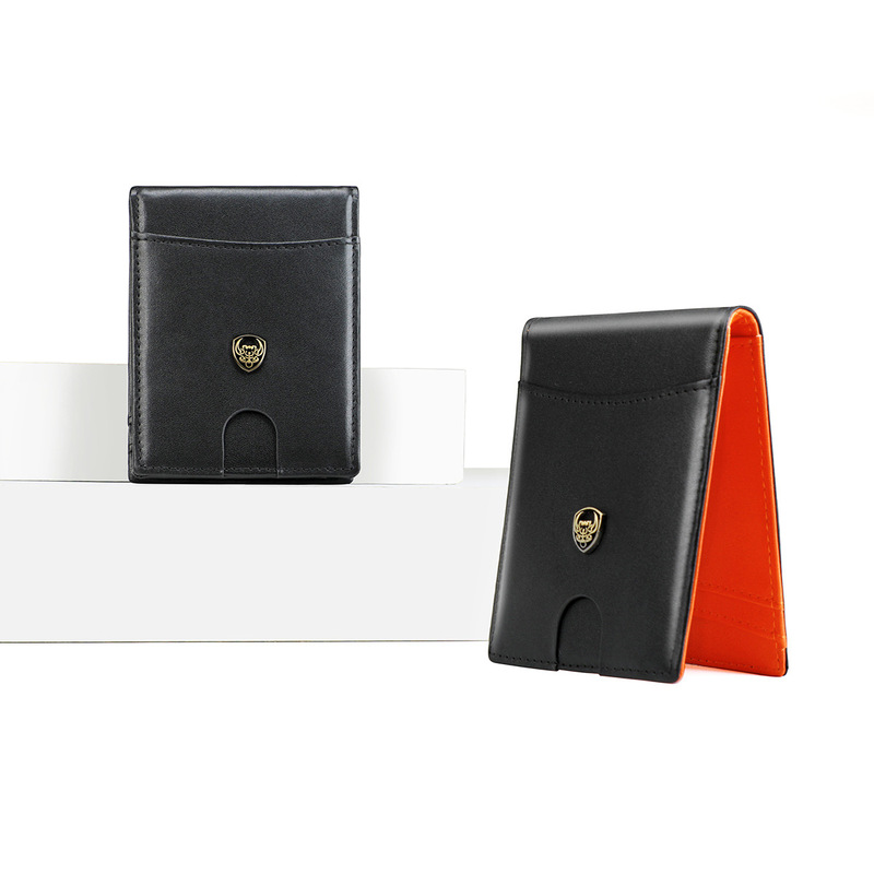 Amazon new men's ultra-thin wallet with wallet RFID shielding credit card gold clip men's gifts