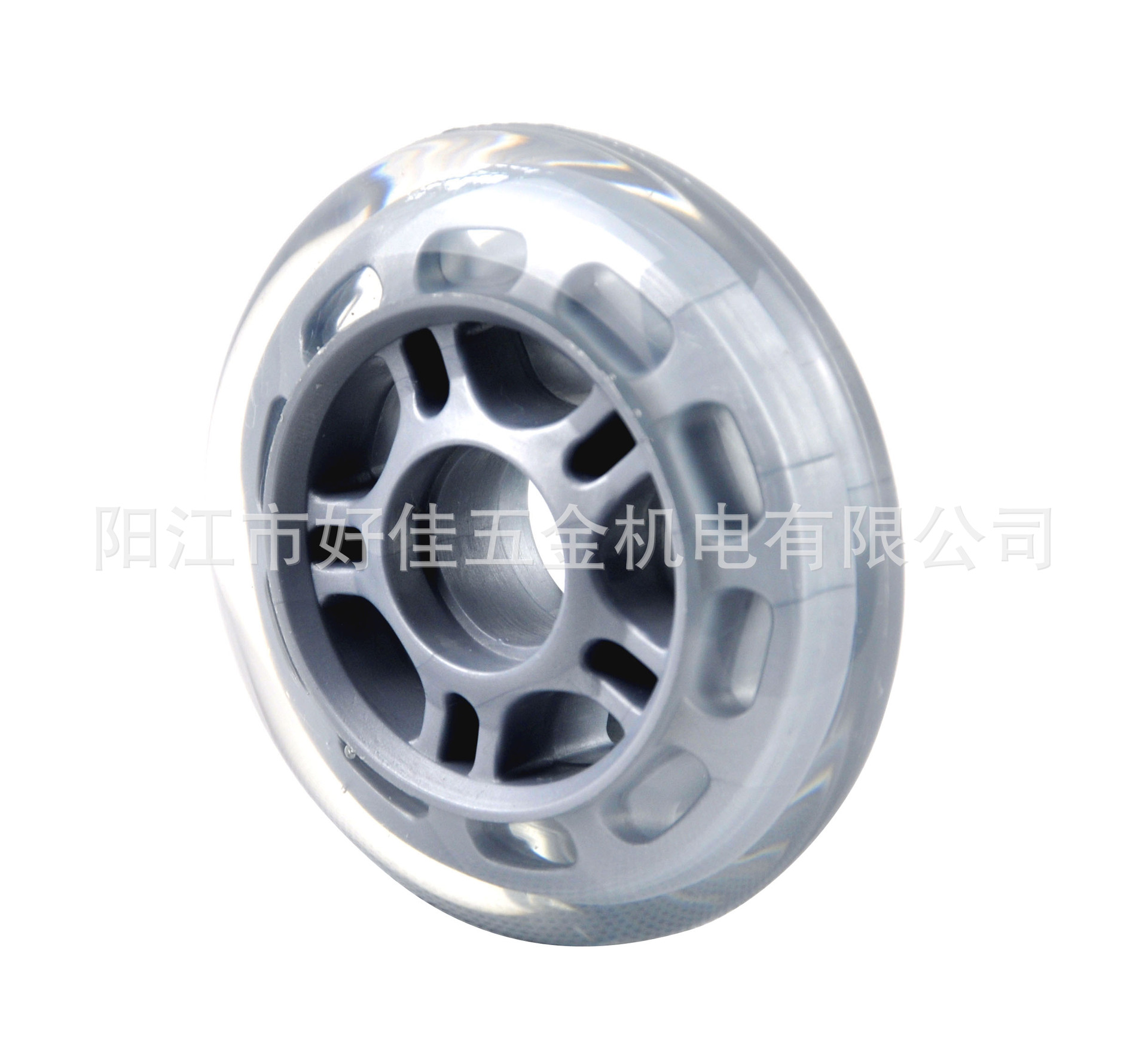 源头工厂直供80X24mm透明聚氨脂（PU）滑板车溜冰脚轮