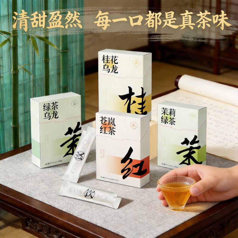 Carefully Selected Osmanthus Oolong Cold Brew Tea Liquid, Canglan Black Tea Cold Brew Tea Concentrate, Ready-To-Drink Jasmine Green Tea Extract