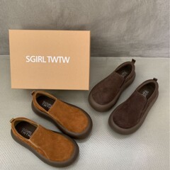 SGIRL TWTW厚い底のベーケンの靴の女性2025秋冬のビスケットの靴の女性2025新型のパンの靴の楽福の靴