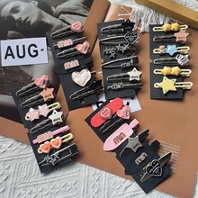 超闪水钻发夹个性高级感银色鸭嘴夹碎发刘海夹侧边边夹发卡发饰女