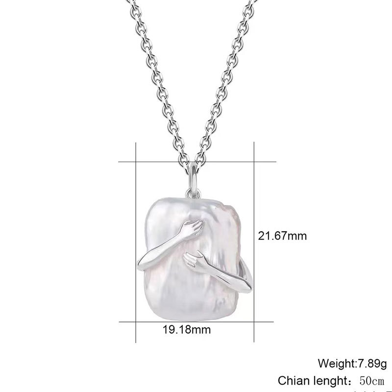 Elegant Simple Style Hand Alloy Plating Unisex Pendant Necklace display picture 1