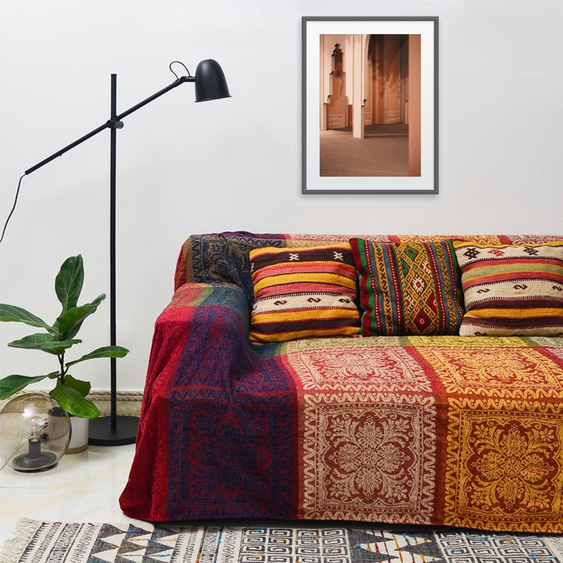 Nepal stil sofföverdrag pläd för fåtölj och soffa överdrag_voghion.com