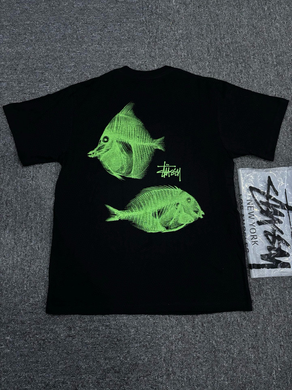 Stussy Stussy メンズ レディース 半袖 230g Tシャツ 夏 メンズ ルーズ ヘビーウェイト 高品質 Tシャツ スクリーン印刷|undefined