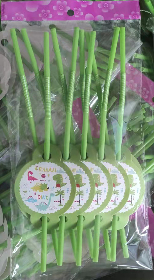 Amazon dibujos animados dinosaurio fiesta de cumpleaños traje triángulo bandera plato de papel caja de palomitas de maíz tapa de papel taza de fábrica de papel Yiwu