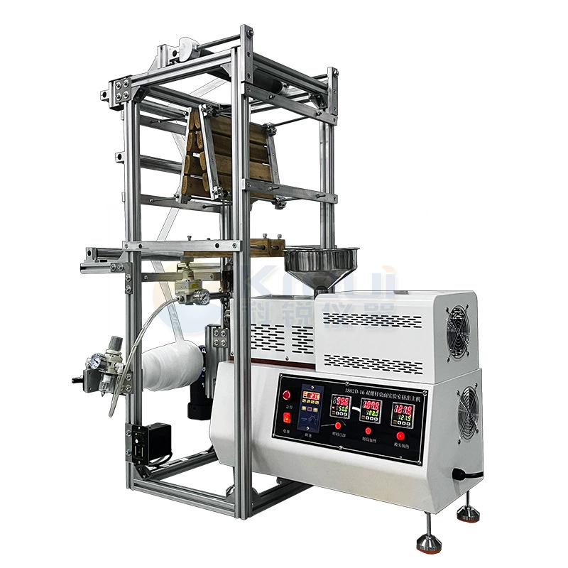 Разлагаемый пластик PLA модифицированный лабораторный выдувной машиной Малый PP полиэтилен PE полностью биоразлагаемая пленка выдувная машина