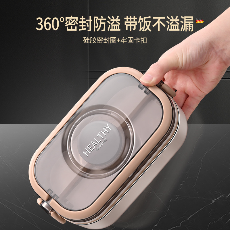 多層弁当箱304ステンレスサラリーマン電子レンジ加熱ポータブル保温弁当弁当箱|undefined