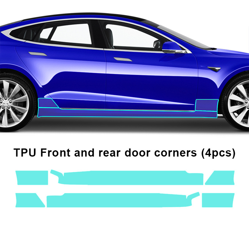 Cross-border exclusive for Tesla model S TPU invisible paint protective film anti-scratch and brightening protection