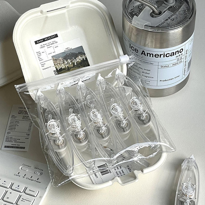 Pequeño libro rojo explosivo tipo de oliva corrección correa de alto valor sin impresión correa de rectificación transparente correa de corrección simple para estudiantes