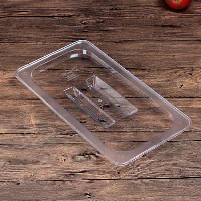 プラスチックの数鉢の麻辣热は野菜のたらいの透明なアクリルの長方形の野菜の箱を選んで野菜のたらいの展示棚の大きいサイズを注文します。|undefined