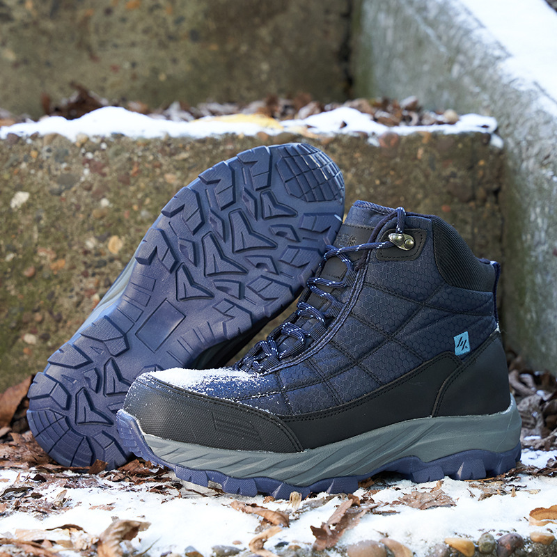 Wool Fur One Wool Boots Men's Coldproof Boots Padded Thickened Outdoor Tall Cotton Boots_voghion.com