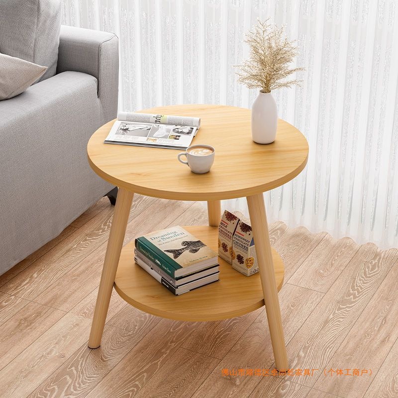 Mesa de té pequeño balcón mesa pequeña sala de estar doméstica pequeño sofá leche tienda de té mesa redonda simple mesa de café