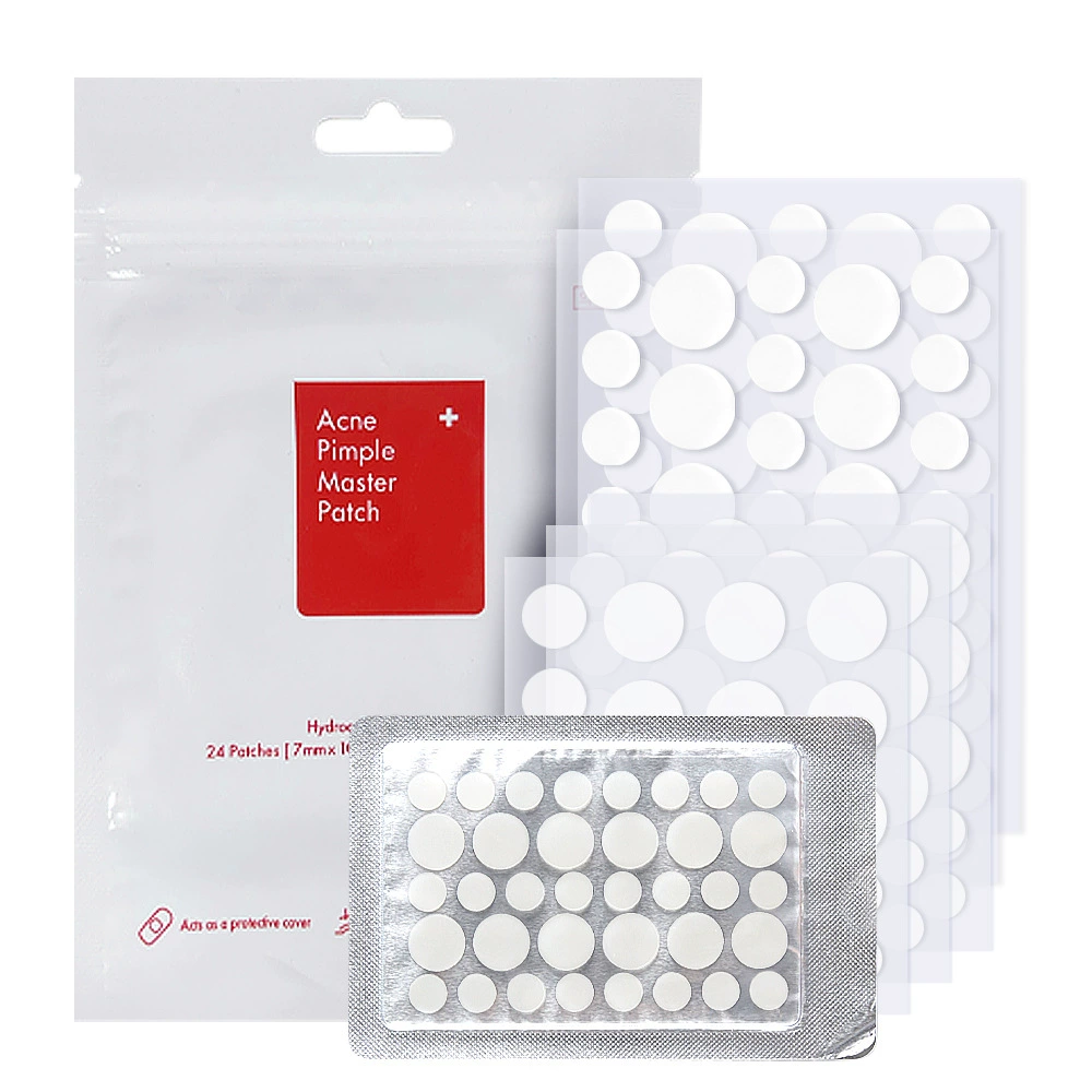 Трансграничный невидимый маскированный наклейка от прыщей 24 прозрачных гидроколлоидных наклеек от прыщей