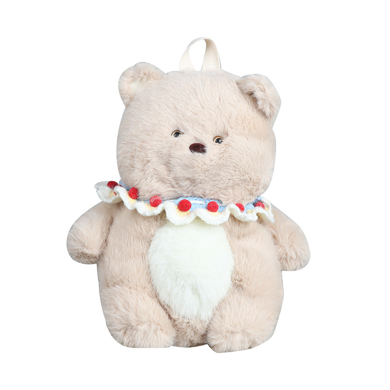 Bonito oso, mochila para niños y niñas, muñeca, conejo bebé, mochila pequeña, 2024 nuevo bolso de peluche para niños