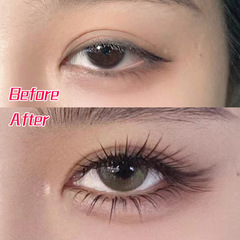 婷媚兒 5對裝斜飛狐狸狐系假睫毛單簇輕歐美對毛斜飛款假眼睫毛