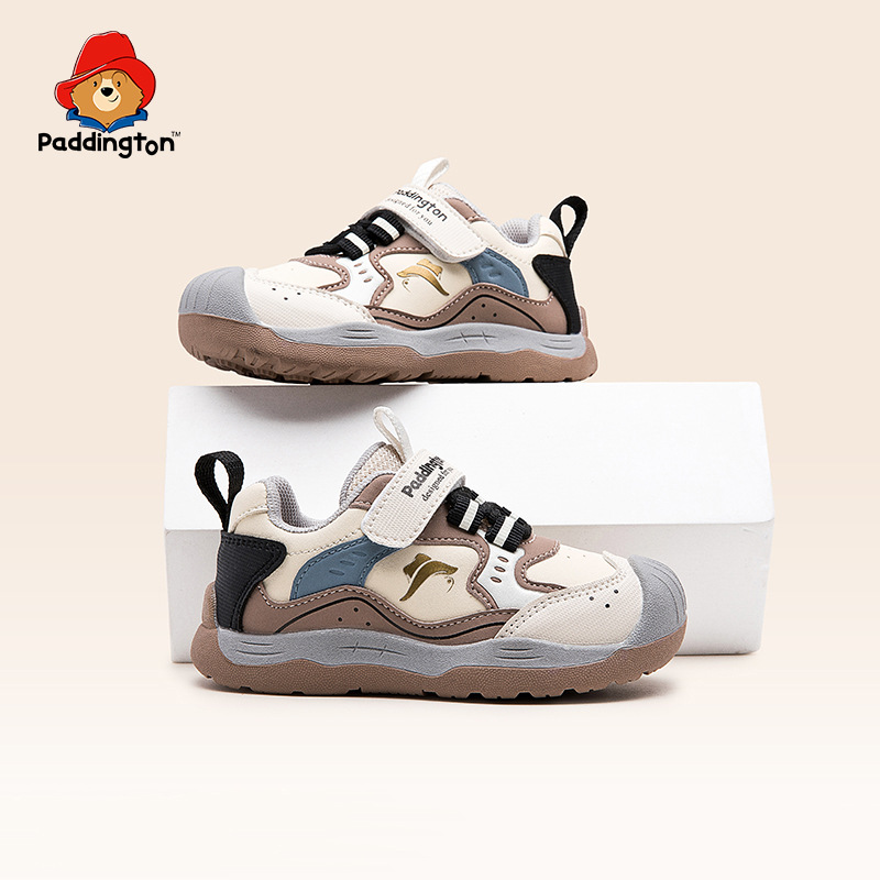 Paddington Bear 2025 otoño nuevo ligero antideslizante para hombres y mujeres zapatos blancos de la escuela zapatos deportivos para bebés