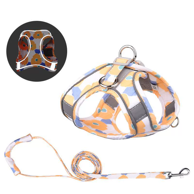 Новый нагрудный ремень для домашних животных Тяговая веревка для собак Светоотражающий нагрудный ремень для собак Дышащая Удобная Тяговая веревка для кошек