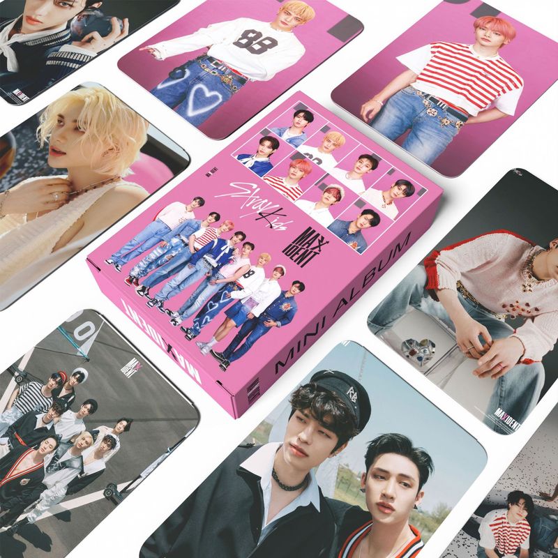 55枚のstraykids周辺lomoカードの新アルバムmaxident李馥集集コレクション小カード|undefined