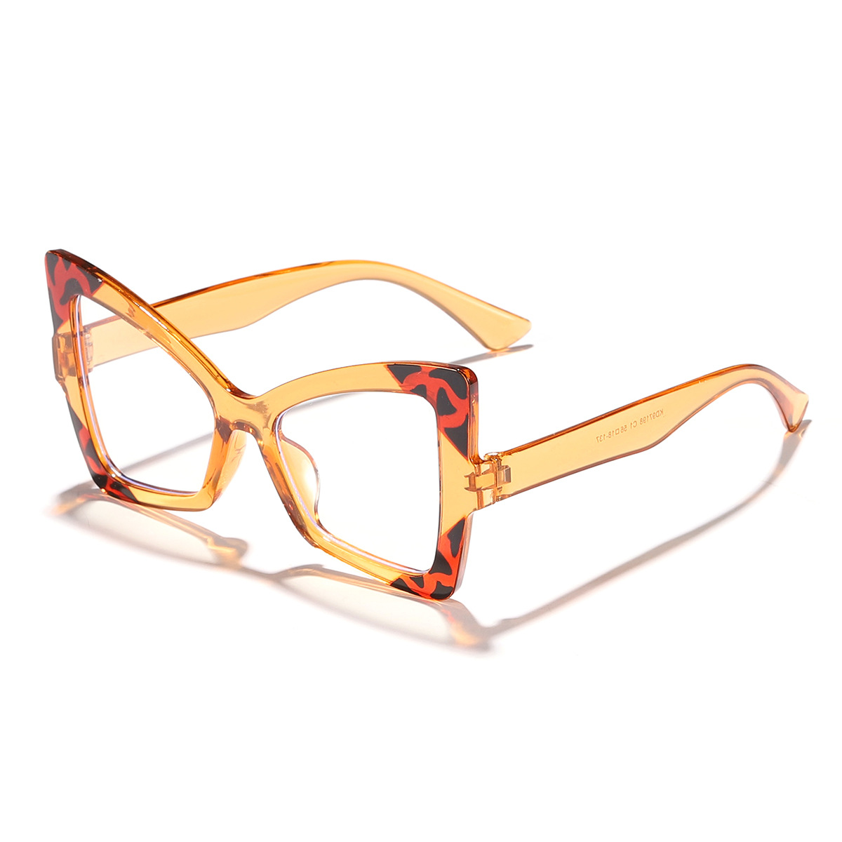 Nuevo crossover de alta gama dopamina ojo de gato montura de mariposa gafas anti-luz azul cara simple femenina pequeño espejo plano