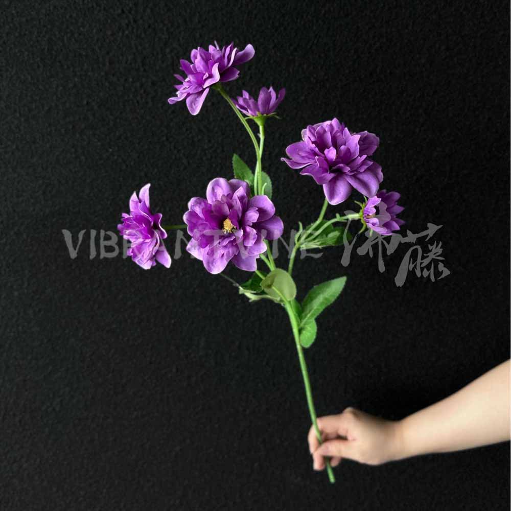 Púrpura de la boda flor artificial salón de bodas Camino de plomo techo arreglo floral Hotel Bienvenido arco piso decorativo flor artificial