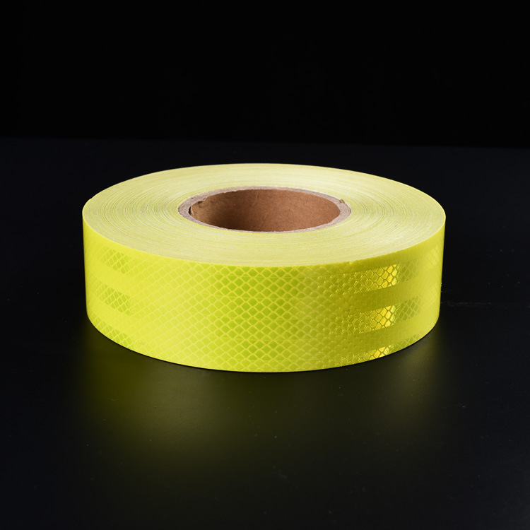 5CM*10M*형광 노란색 줄무늬*PVC+PET*2년