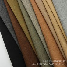 厂家直销素色麦尔登毛呢布料 秋冬粗纺毛呢大衣 鞋帽包裙女装面料