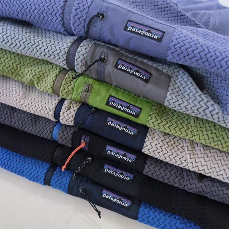 Pata m's R1Air Zip Neck Outdoor Warm Stand Collar Full Zipper Fleece Jacket Middle Layer