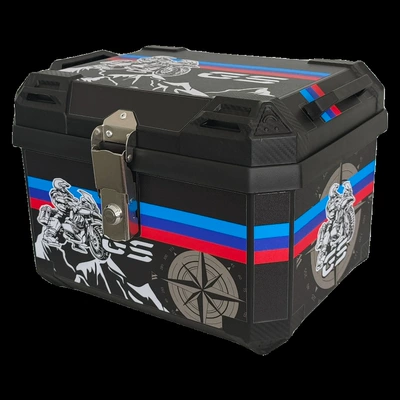 Suitable for Motorcycle Trunk Electric car tail box - white-knight-45l-capacity-includes-lining-bottom-plate