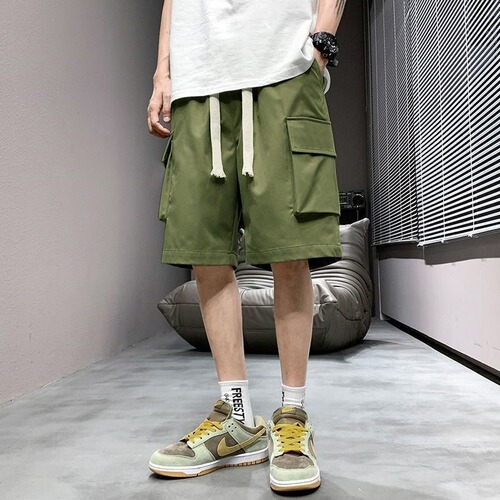Handsome street summer Japanese work shorts, men's multi-pocket design, durable, all-matching casual five-cent pants wholesale