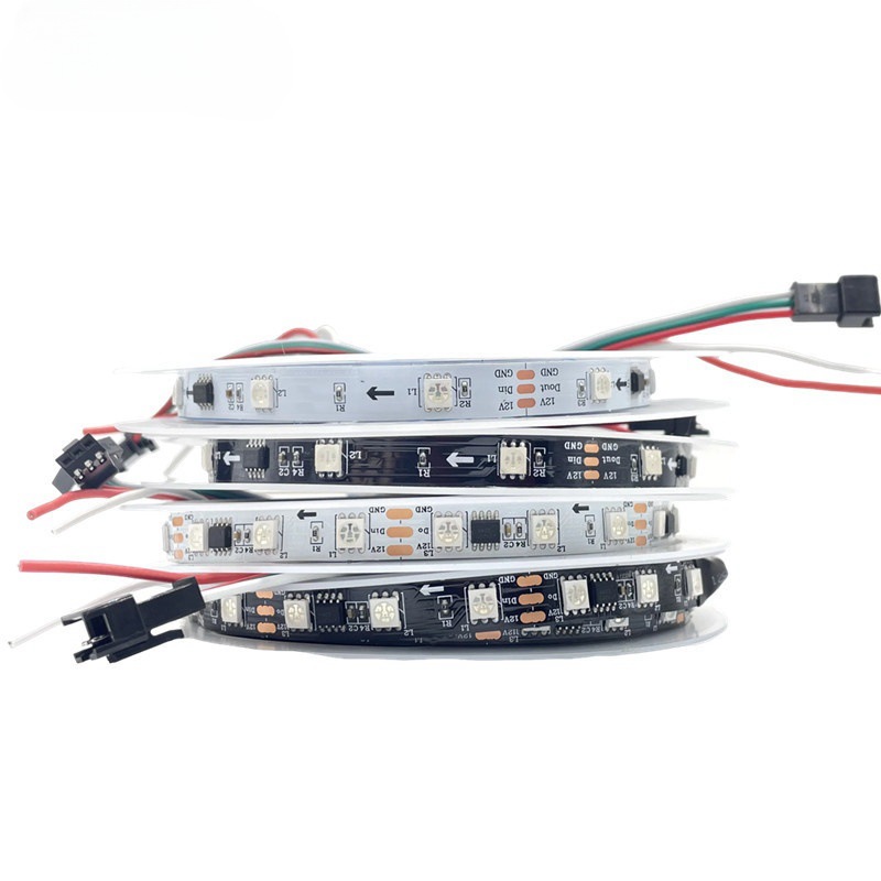 WS2811 a todo color con 30/60 luces LED Symphony RGB tira de luz autoadhesiva colorida 12V marquesina programación de flujo