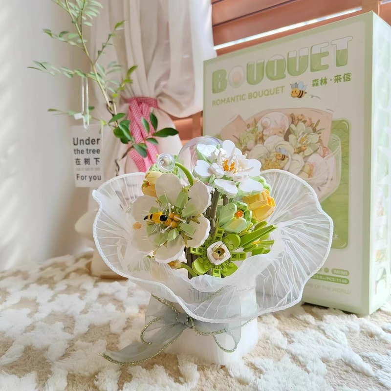 クロスボーダーヒーリングビルディングブロック DIY キャビンマイマイランヤズ女の子組み立てセットおもちゃままごと誕生日ギフト|undefined