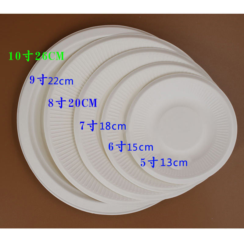 Blank Paper Plate Disposable Cake Plate Kindergarten Paper Plate Handmade Plate Dinner Plate Kidsren DIY Production Painting
