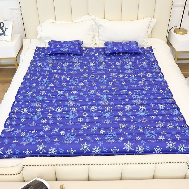 Large Double Water Bed Cooling Pad, Summer Cooling Water Mat, Inflatable Water Mattress