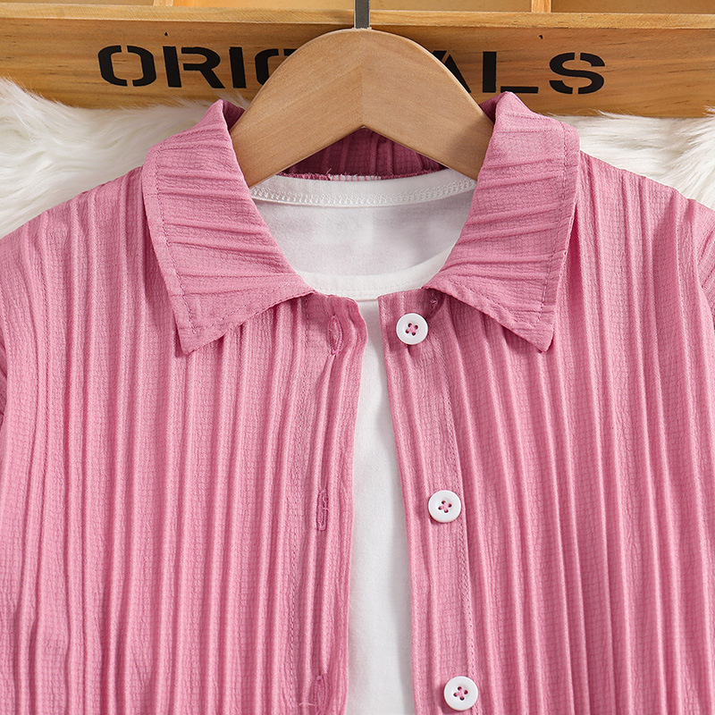 Mädchen Polo Kragen Hemd Mit Langer Hose Set Für Frühling_voghion.com