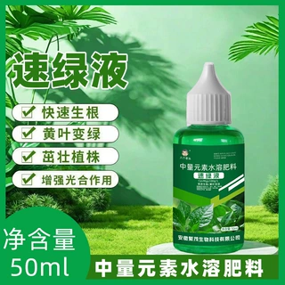 速绿120叶绿素增绿增厚中营养液量水溶叶面肥料速绿液提苗爆长
