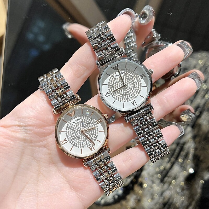 Bujiada Gypsophila High-Value Full 316 Stainless Steel Strap Women's Quartz Watch Temperament Watch Customization