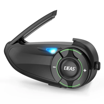 Ejeas Cross-Border Motorcycle Helmet Bluetooth Headset Export Intercom for 1000.6m People Q8 Ip67 Waterproof (Motorcycle Helmet Headset) - single-package