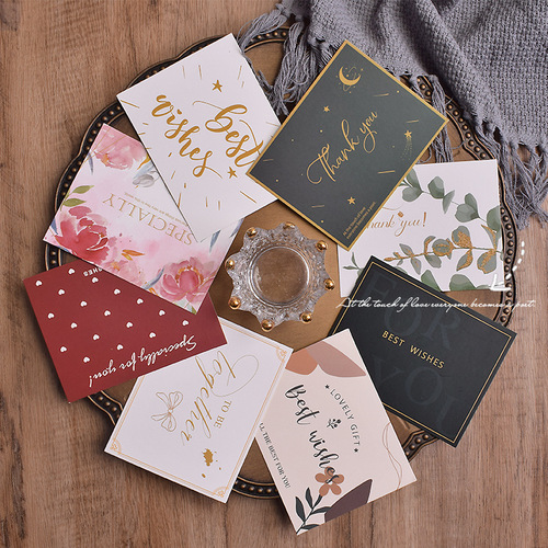 Women's Day gifts, birthday greeting cards, wholesale high-end souvenirs, small gifts, thank you cards, blessing cards