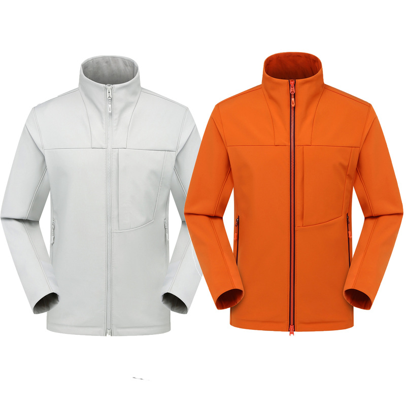 Casual Outdoor Stand-Up Collar Fleece Softshell Jacket, Windproof, Waterproof, Warm, Wear-Resistant, Breathable, Lightweight Outdoor Jacket for Men and Women Casual Outdoor Stand-Up Collar Fleece Softshell Jacket, Windproof, Waterproof, Warm, Wear-Resistant, Breathable, Lightweight Outdoor Jacket for Men and Women