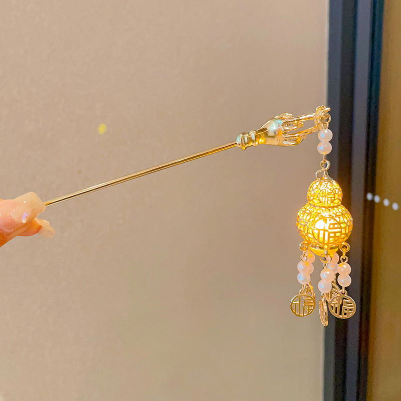 Estilo antiguo Hanfu tocado flor horquilla sentido femenino de alto nivel borla paso a paso nuevo estilo chino