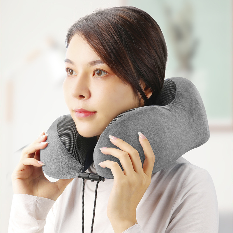 品胜U型枕抱枕靠垫人体工学记忆棉护颈枕午睡枕旅行颈枕汽车头枕|ms